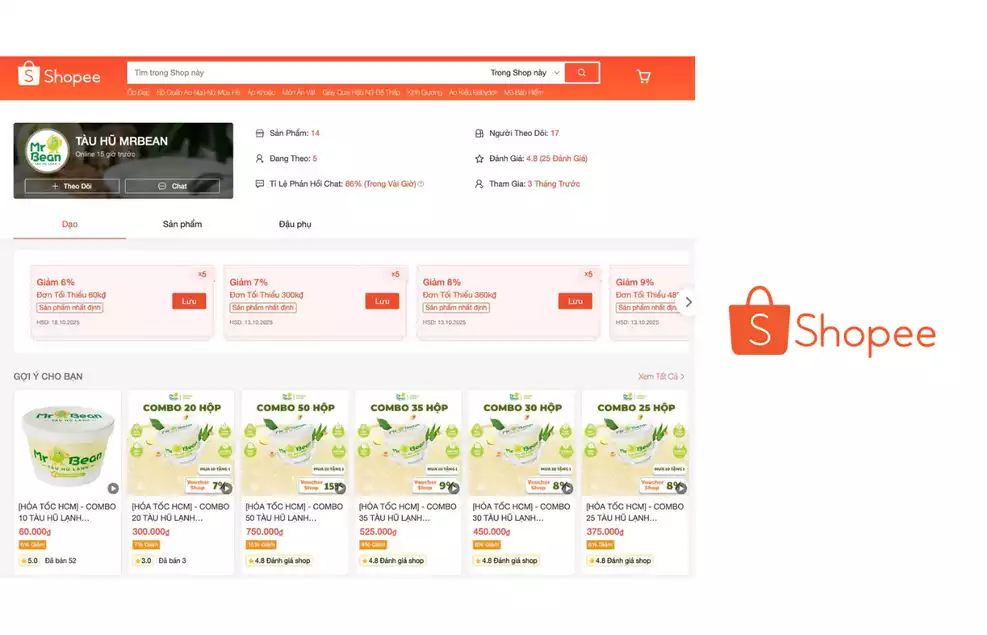 Hình cửa hàng Shopee
