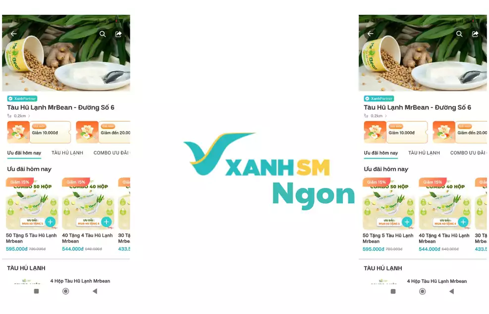Hình cửa hàng Xanh Ngon
